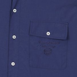 [Tripshop] TRIANGLE LOGO SHIRT-Unisex Street Loose Fit Simple Basic Shirt-Made in Korea